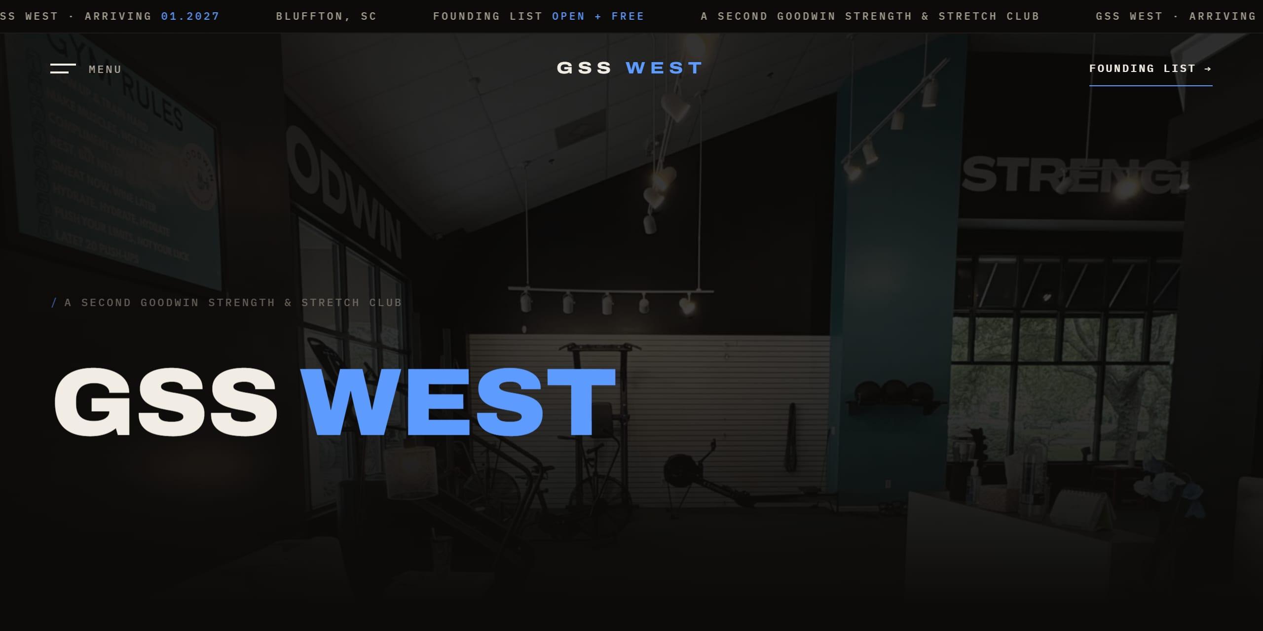 The GSS West website